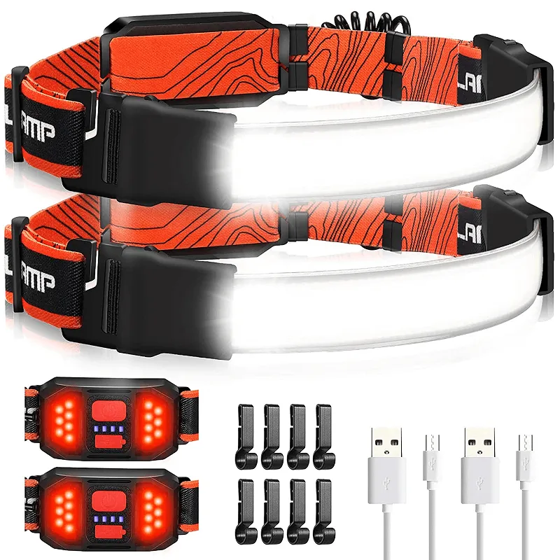 1000 Lumens 230° Wide Beam Hard Hat Headlamp Flashlight