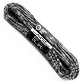 1/4 x 100ft - Black & White Spirals