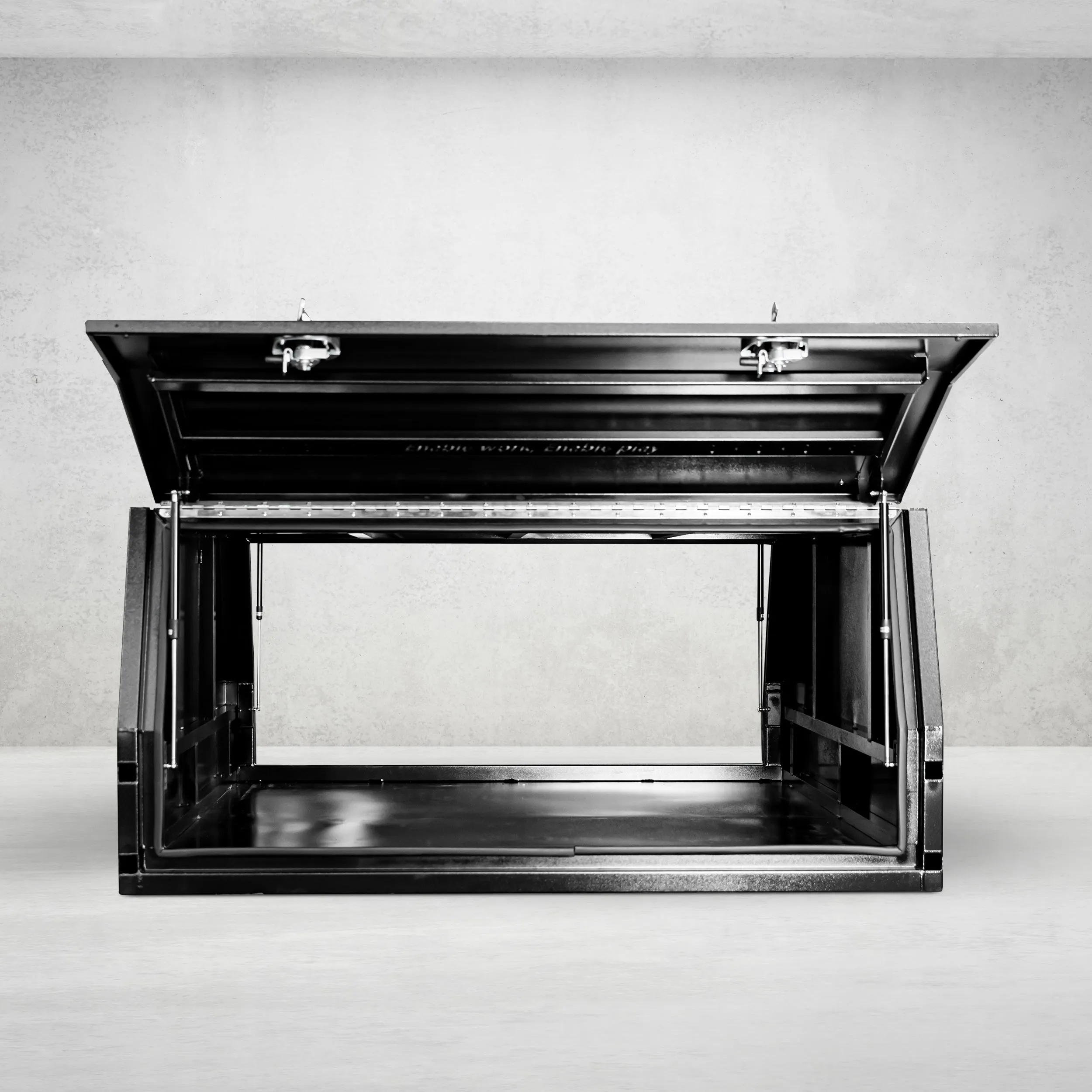 2400mm Aluminium Canopy - Black