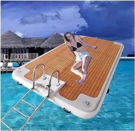 3 * 2m Beach Raft, Fishing Platform, Fishing Floating Platform Yacht Marina Eva Mat, Enjoy The Joy of Sports