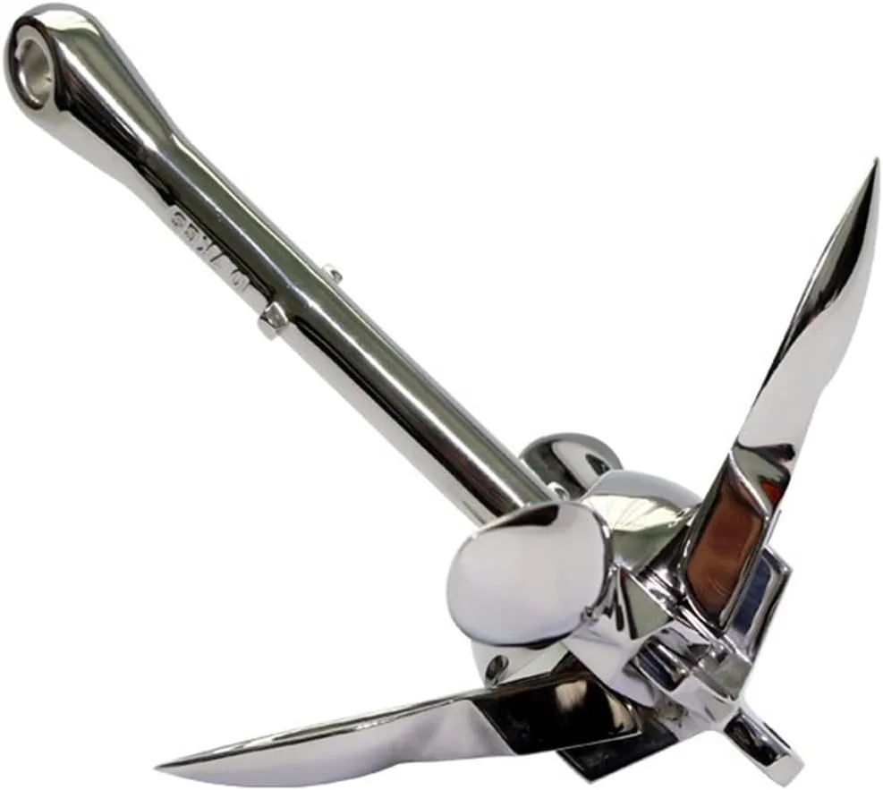 Anchors Inflatable Boat Stainless Steel Iron Metal Anchor for Boat Kayak Dinghy Raft Fishing Boat Kayak 0.7kg 1 5kg 4kg 6kg A09020 (Color : 1500g)