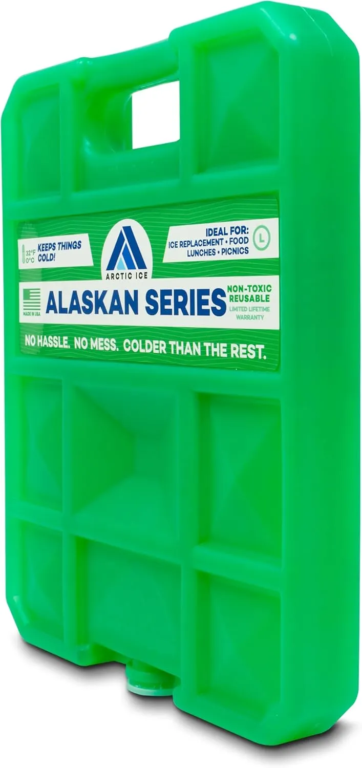 Arctic Ice Alaskan Series Long Lasting Reusable Ice Pack - Freezes at 32 Fahrenheit - Keeps Food & Drinks Cool Without The Risk of Freezing