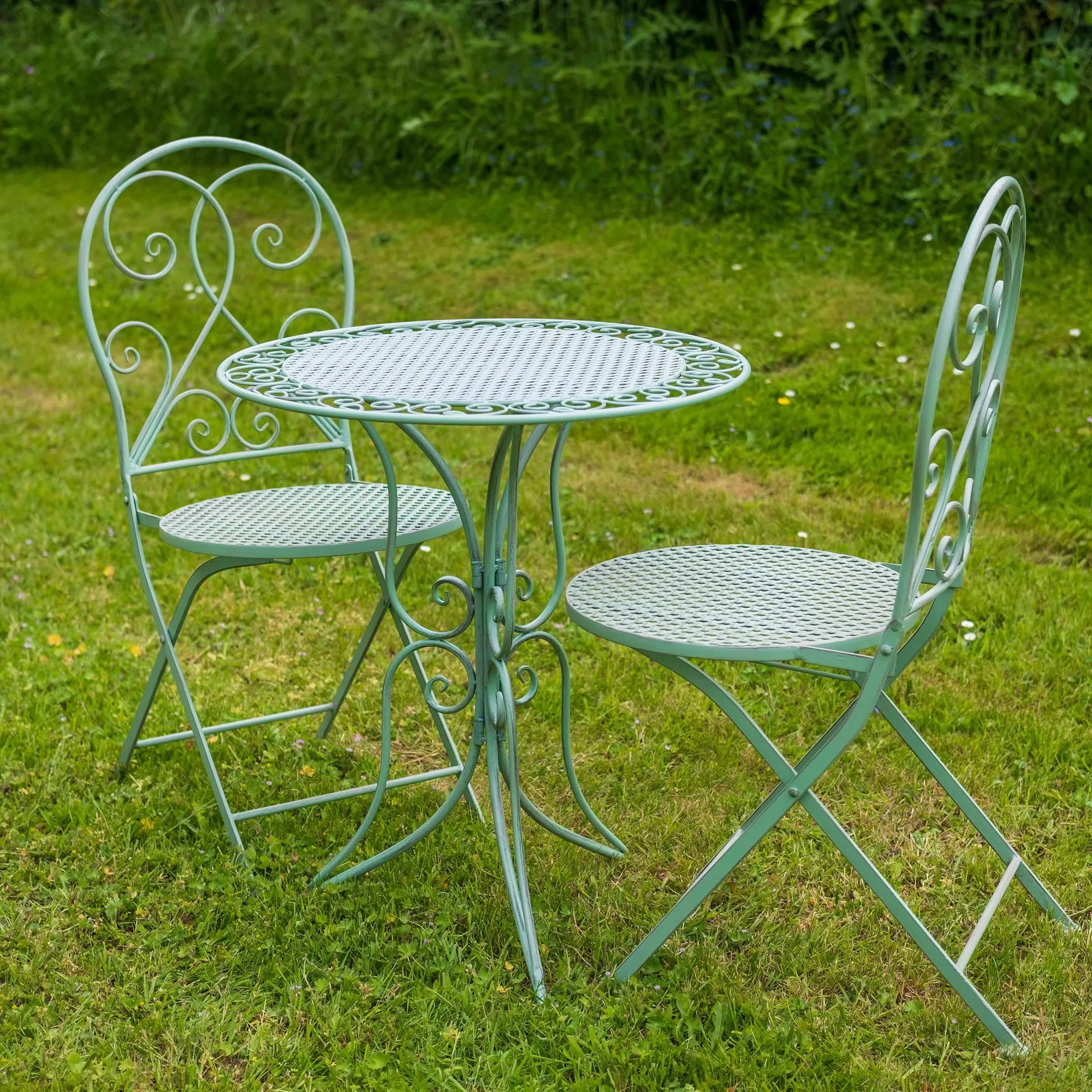 Ascalon Mesh 3 Piece Bistro Set - 'Green'