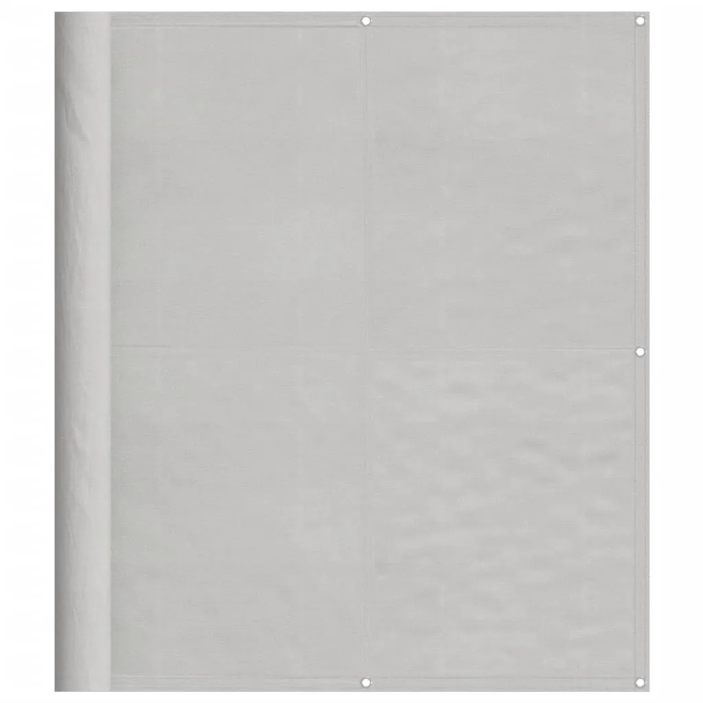 Balcony Screen Light Grey 120x600 cm 100% Polyester Oxford