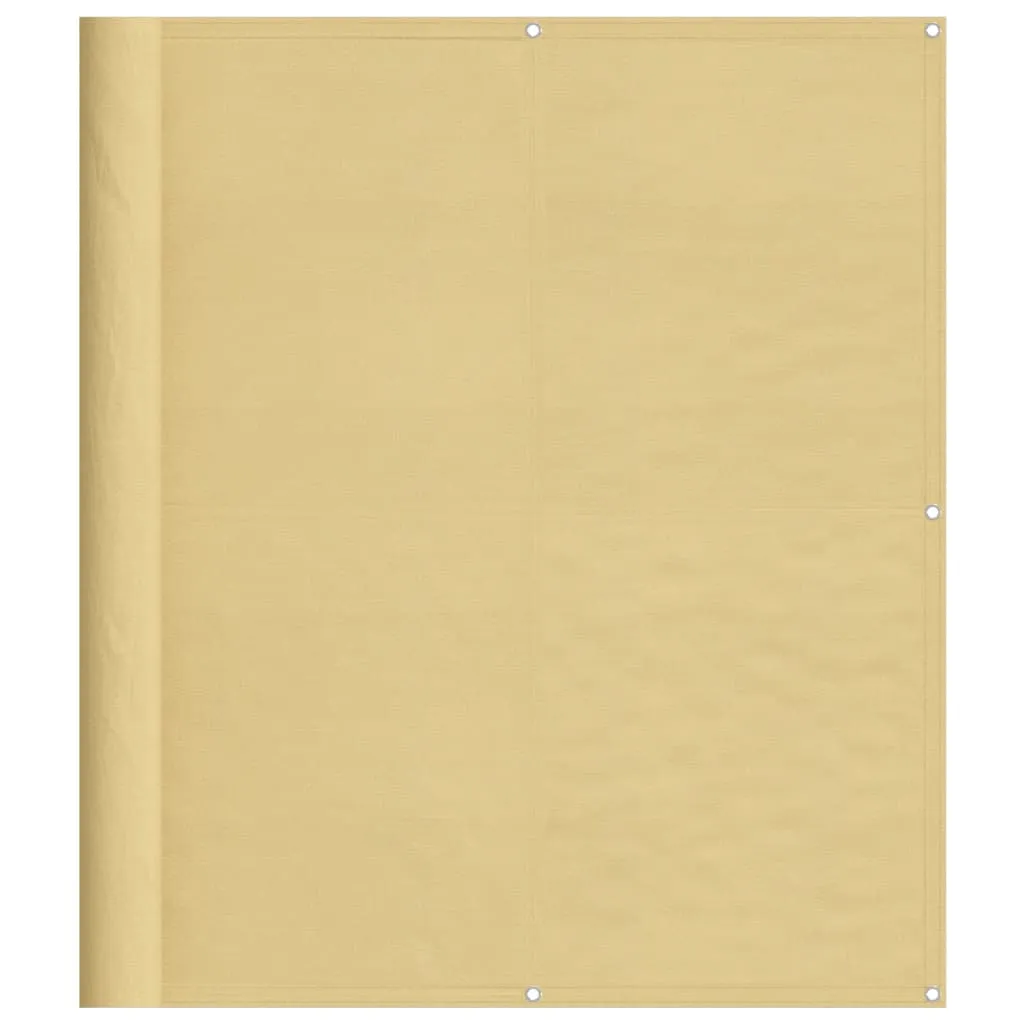 Balcony Screen Sand 120x1000 cm 100% Polyester Oxford