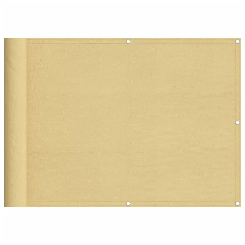 Balcony Screen Sand 75x300 cm 100% Polyester Oxford