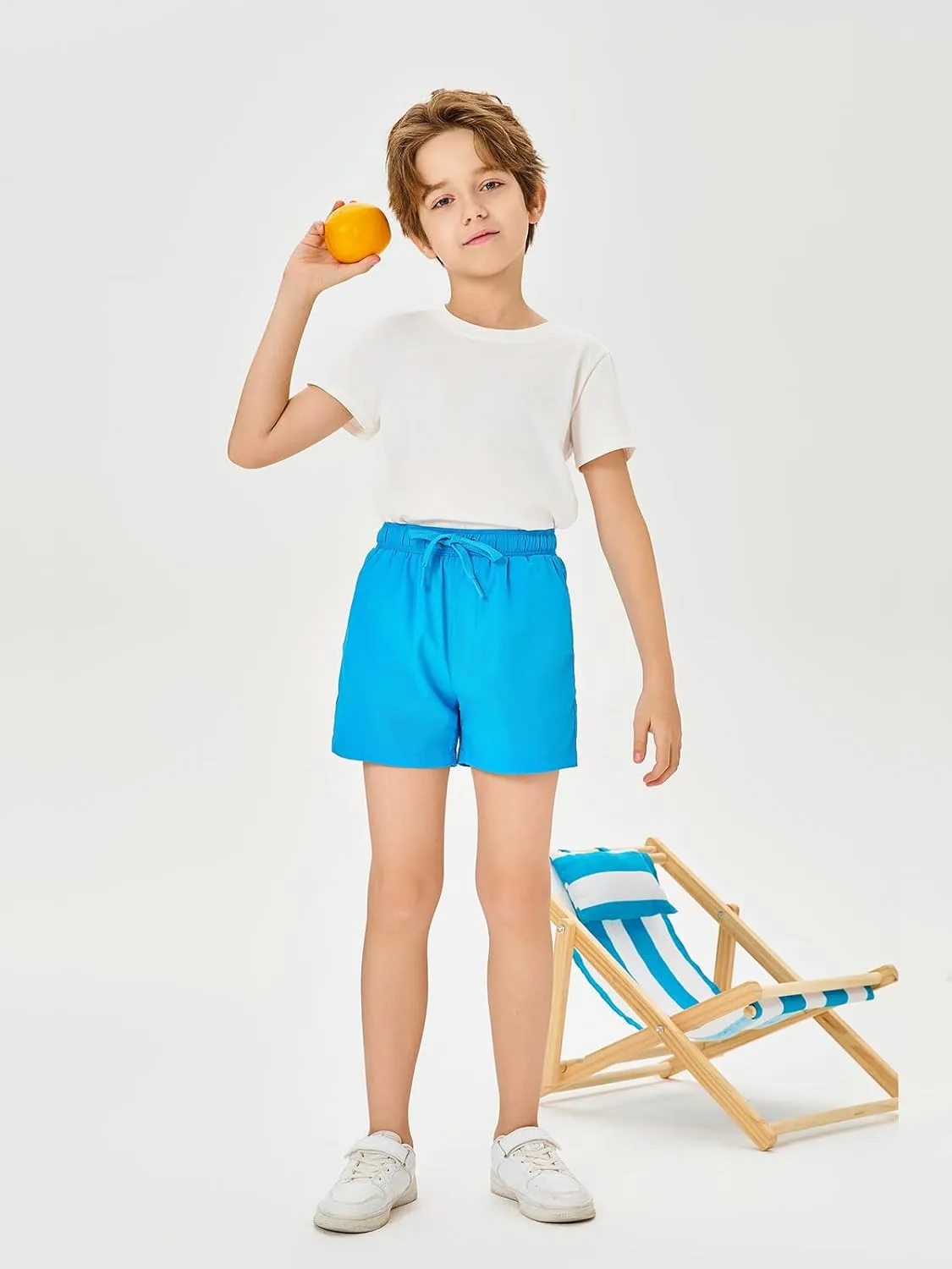 Boys Swim Trunks Kids Summer Drawstring Swim Board Shorts Fashion Quick Dry Beach Bathing Suit