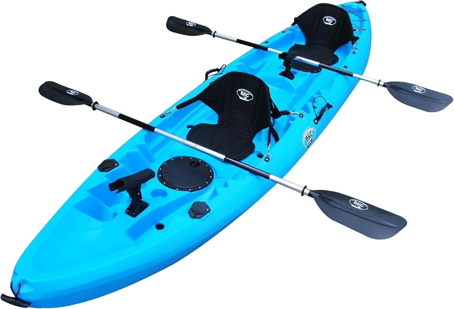 Brooklyn 12.5 Tandem 12 feet 8 inch Kayak W/Padded Seats, Paddles Included 2-3 Person Angler Kayak