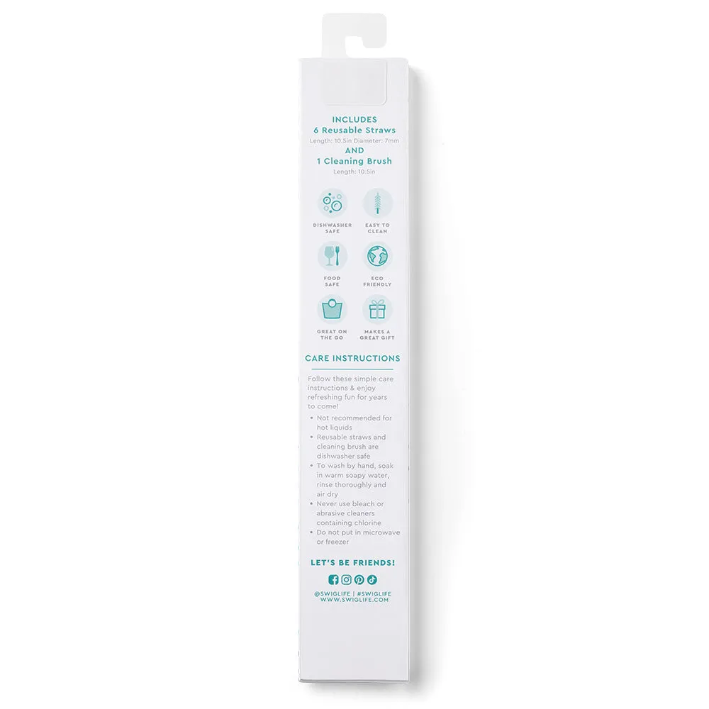 Christmas Crew Reusable Straw Set