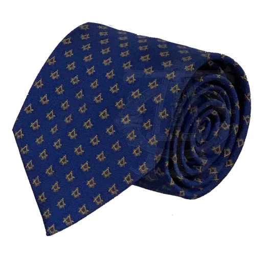 Classic Square and Compasses Masonic Necktie