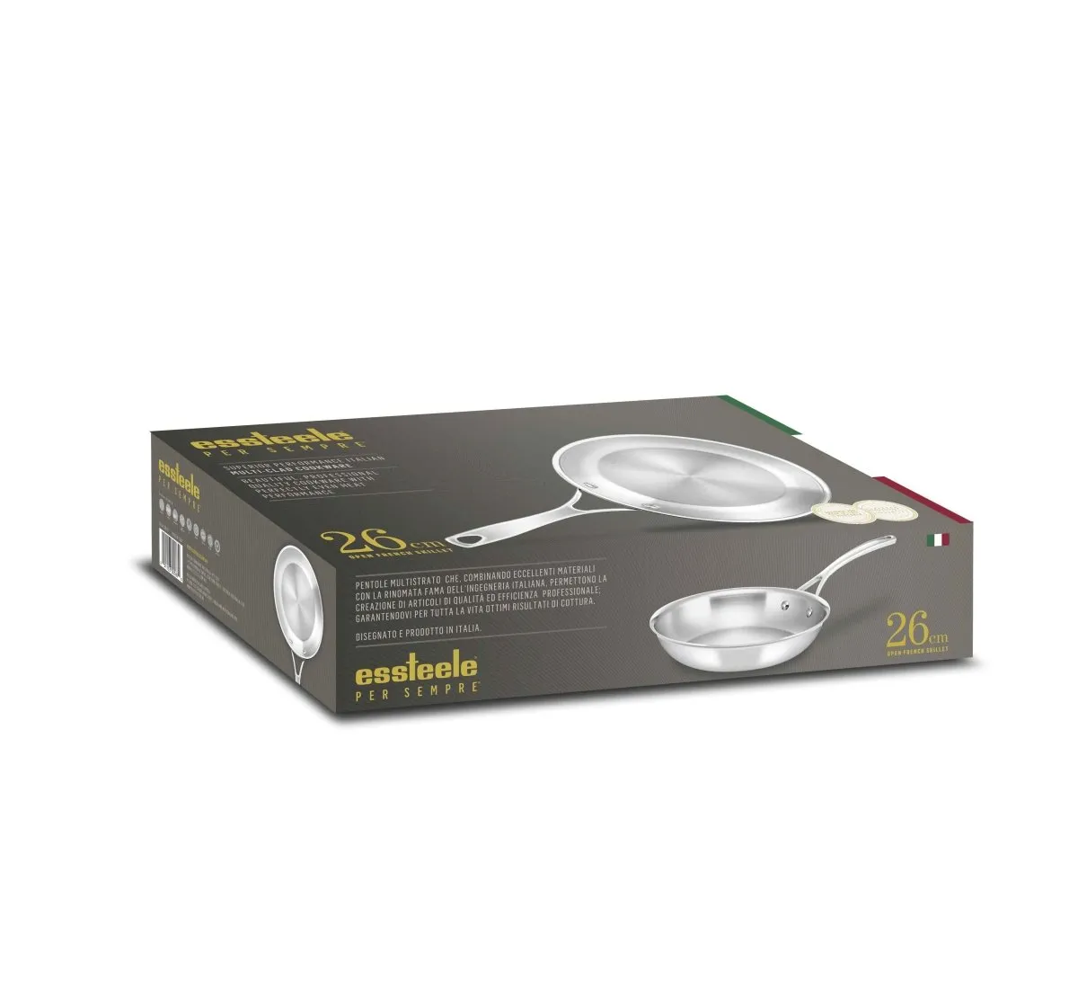 Essteele Per Sempre Stainless Steel Skillet 26cm