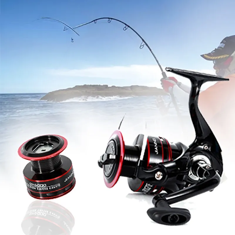 Fishing Reel Spinning 12KG Max Drag 7000 Series 5.2:1 High Speed Metal Spool Spinning WheelforSea FishingCarp