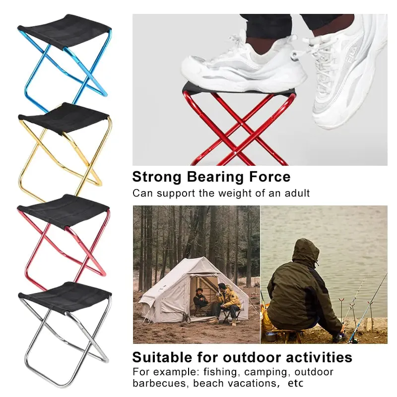 Foldable Aluminium & Oxford Camping Stool