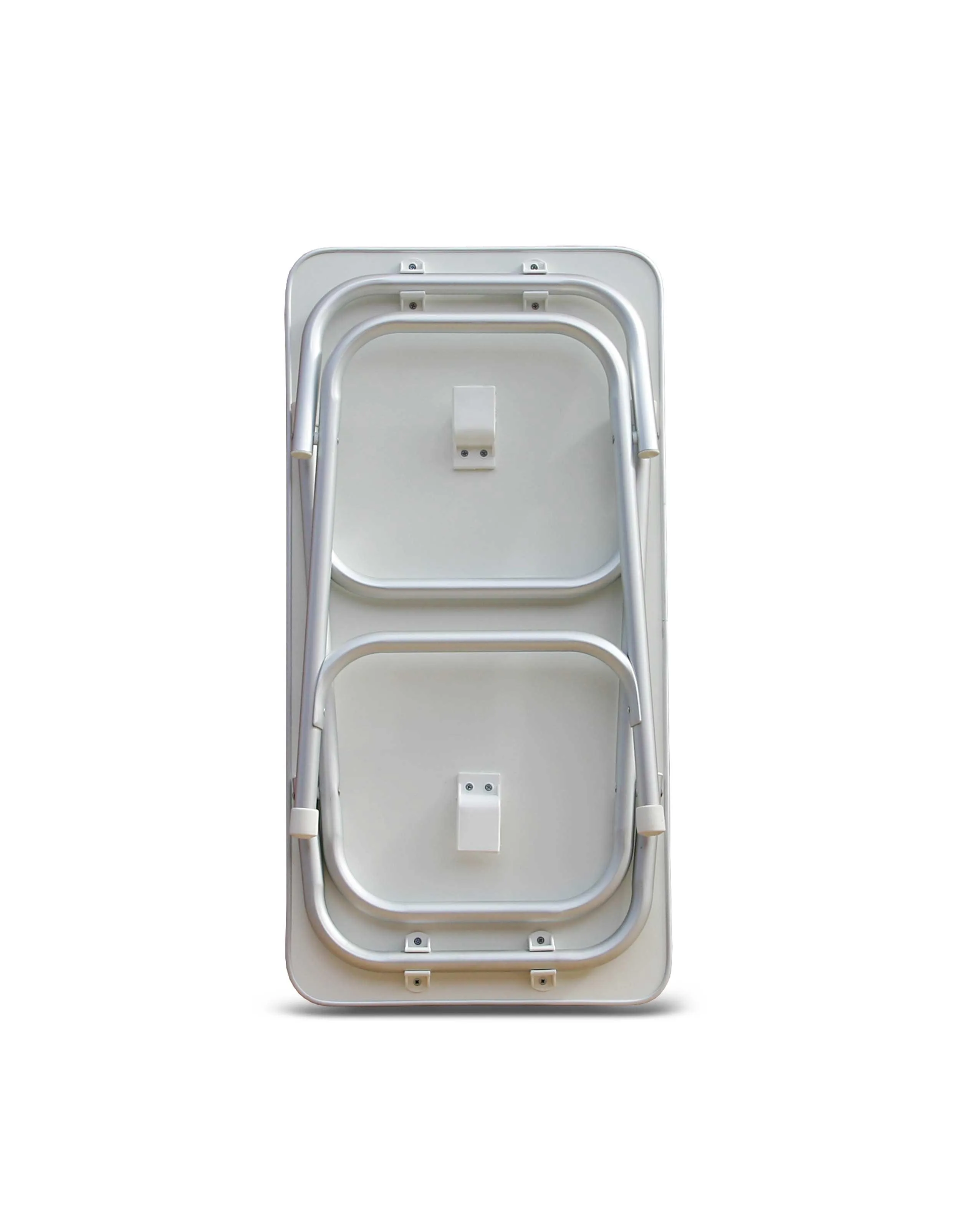 Folding Aluminum and Melamine Top Boat Table 44 x 88 x 70 cm-M200H