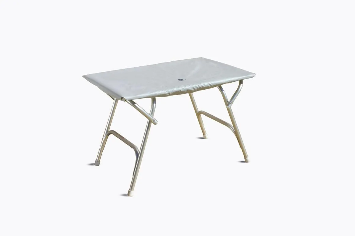 Folding Aluminum and Melamine Top Boat Table 44 x 88 x 70 cm-M200H