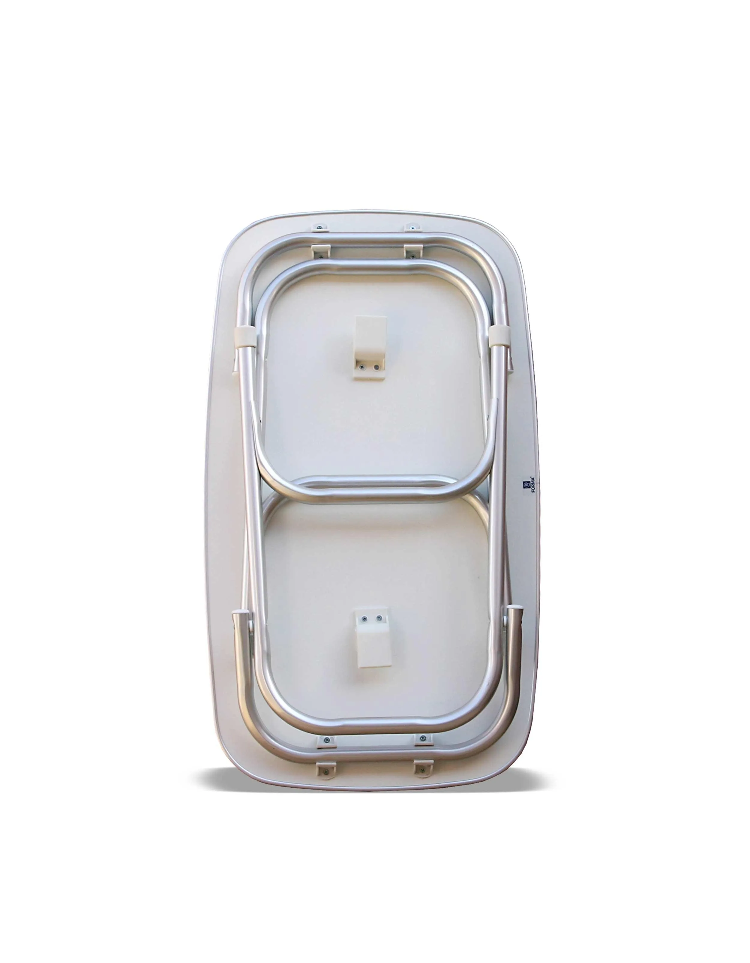 Folding Aluminum and Melamine Top Boat Table 50.5 x 89 x 61 cm-M250