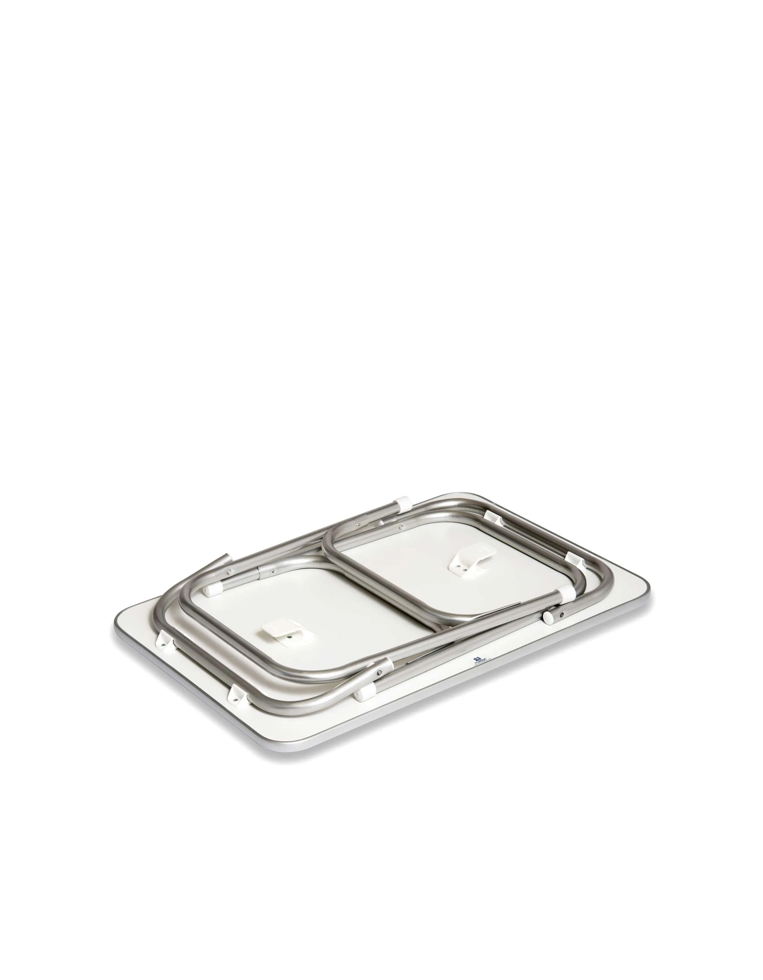 Folding Aluminum and Melamine Top Boat Table MARATHON 60 x 88 x 70 cm-M450H