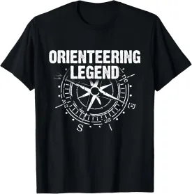 Funny Orienteering Navigation Compass Sports Orienting T-Shirt