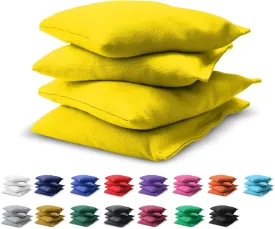 GoSports Cornhole Bean Bags Set of 4 - Regulation All Weather - Yellow