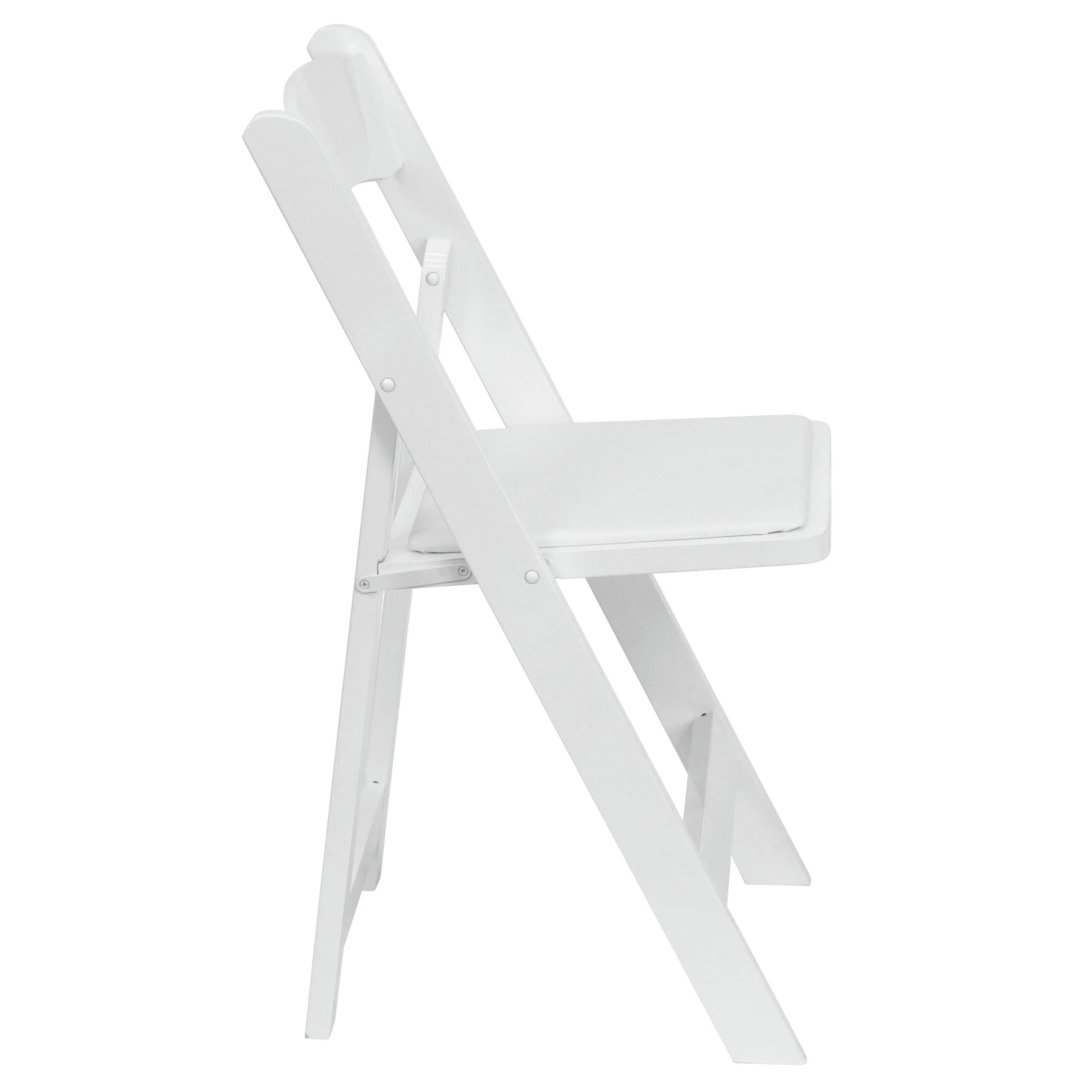 HERCULES Series Wood Folding Chair with Vinyl Padded Seat