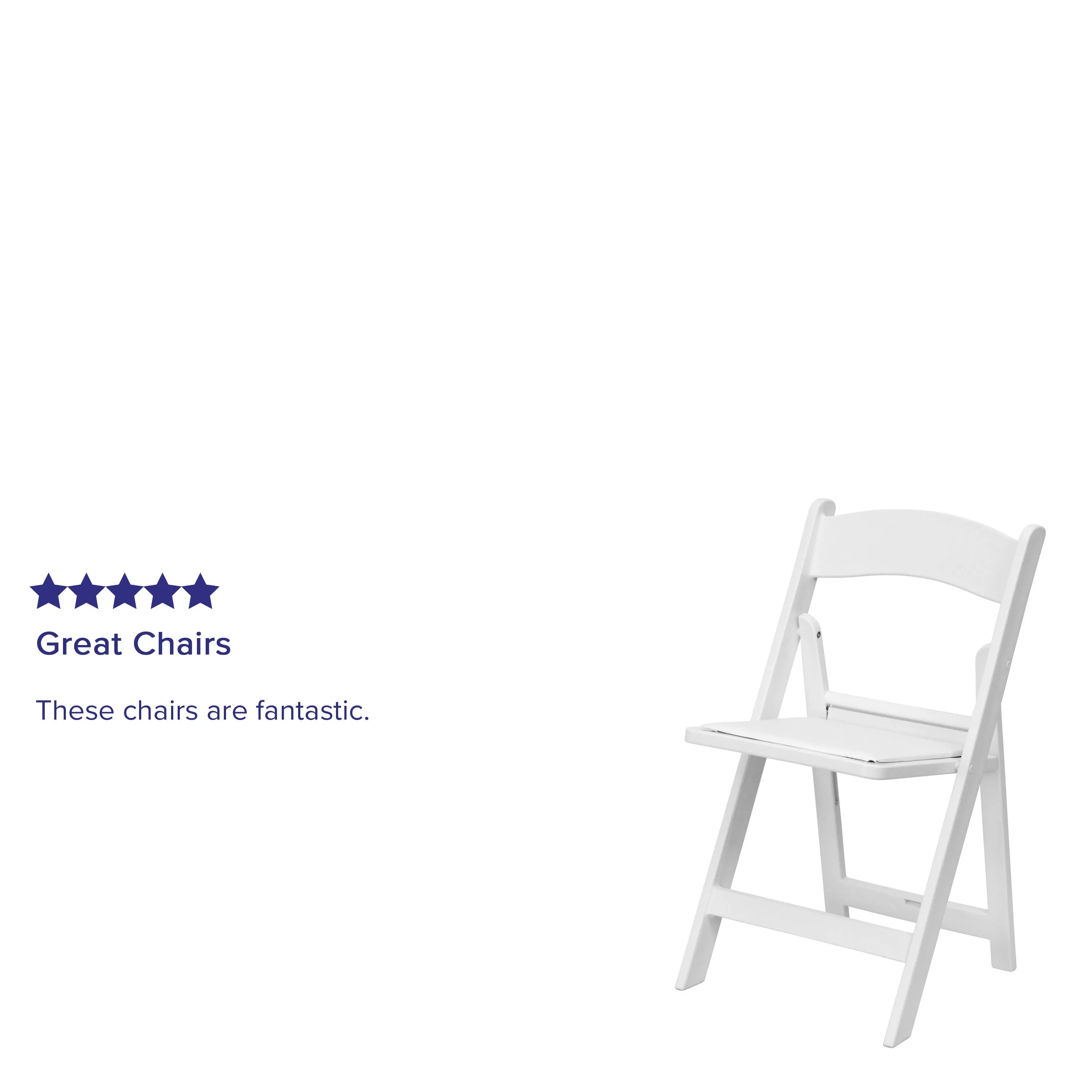 HERCULES Series Wood Folding Chair with Vinyl Padded Seat
