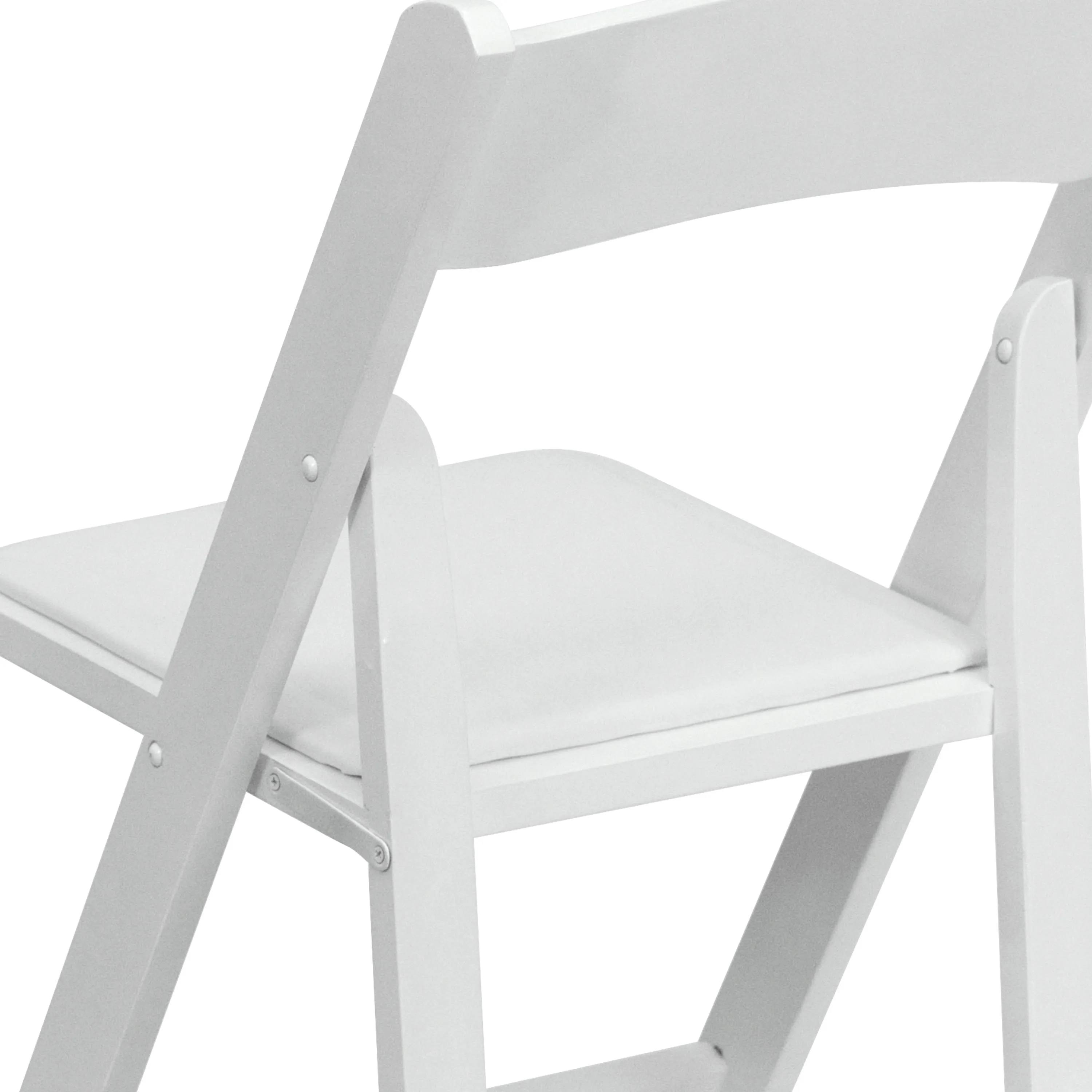 HERCULES Series Wood Folding Chair with Vinyl Padded Seat