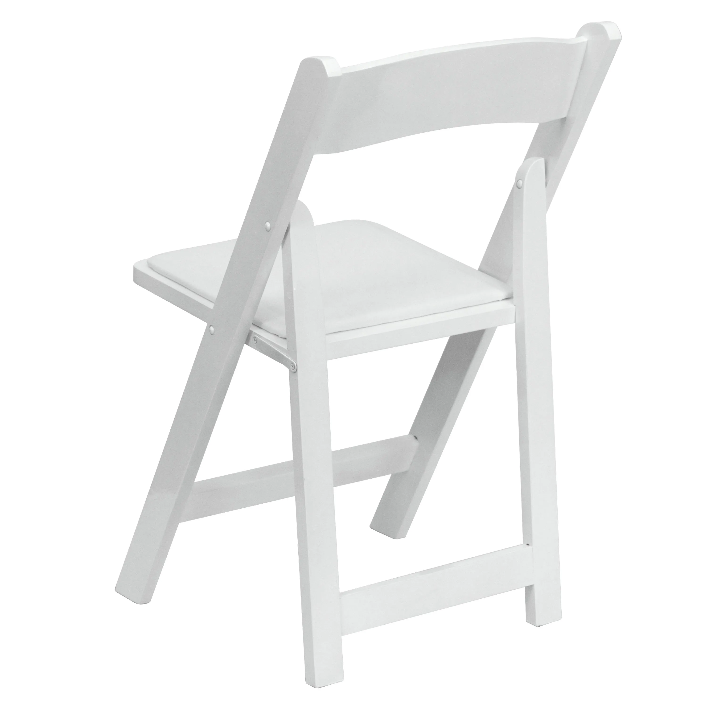 HERCULES Series Wood Folding Chair with Vinyl Padded Seat