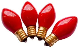 Hometown Holidays 16292 Replacement Bulb, 5 W, Candelabra Lamp Base, Incandescent Lamp, Ceramic Red Light :BX 25: QUANTITY: 1