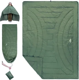 iClimb 3M Thinsulate Insulation Warm Camping Blanket Ultralight Compact (Green)