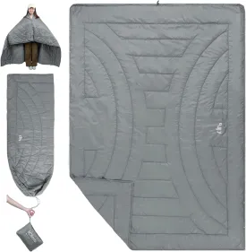 iClimb 3M Thinsulate Insulation Warm Camping Blanket Ultralight Compact (Light Grey)