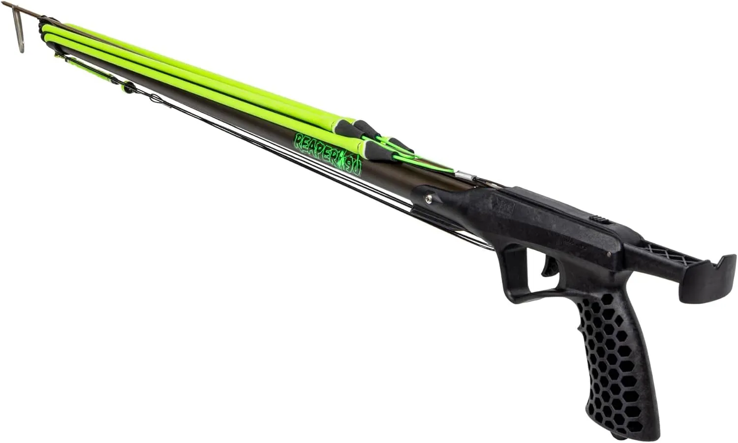 JBL Spearguns Reaper Speargun for Spearfishing, High Performance Speargun for Fishing, Diving, Freediving, Railgun, Aluminum Barrel, Stainless Steel Shaft, Easy Stretch Bands, Made in USA