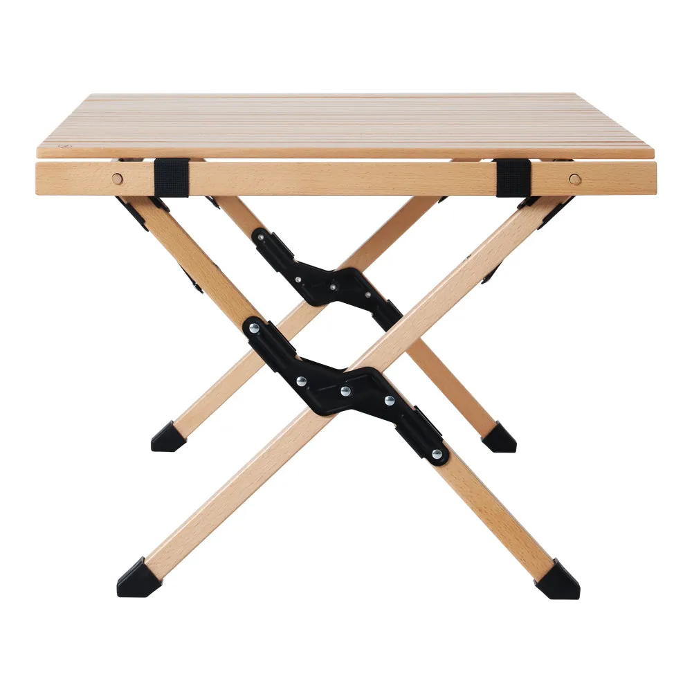 Lightweight Foldable Wooden Picnic Table - Gardeon 90CM