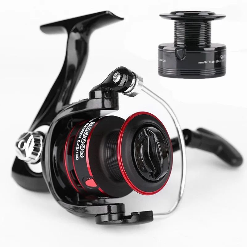 Metal Spool Fishing Reels Spinning 8-12kg Max Drag 5.2:1 High Speed Carp Spinning Reels Saltwater Reel Fishing Accessories