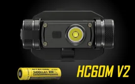Nitecore HC60m V2 1200 Lumen 1*18650 Rechargeable Battery