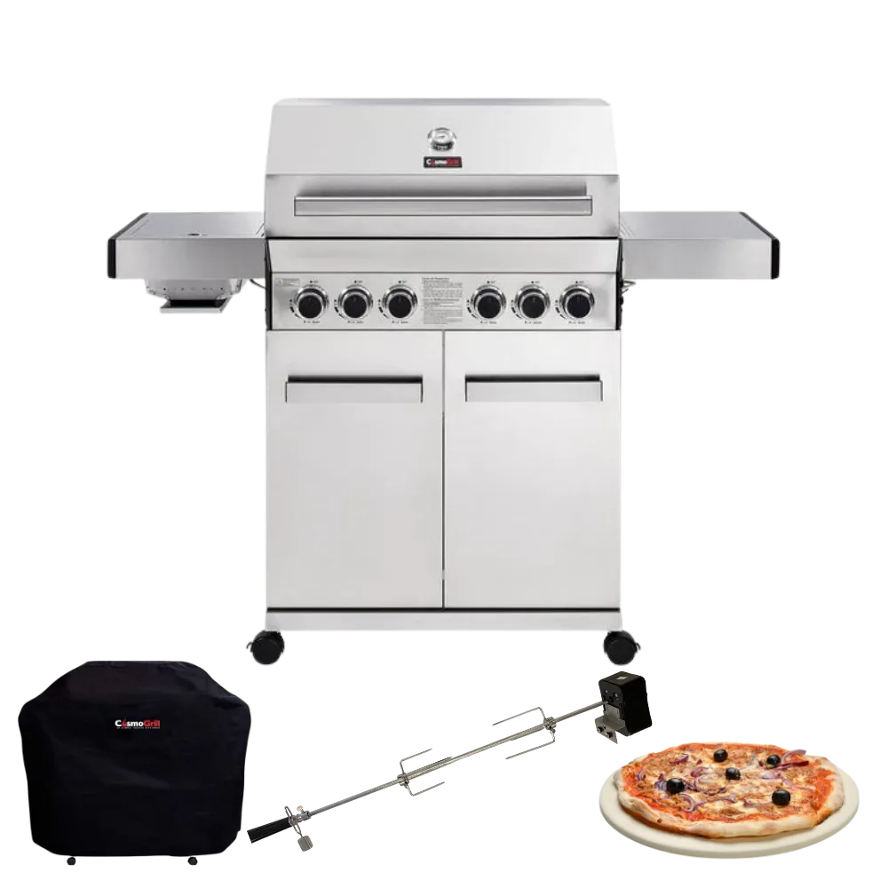 Platinum Stainless Steel 4 2 Gas Barbecue (Exclusive Bundle)