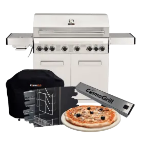 Platinum Stainless Steel 6 2 Gas Barbecue (Essential Bundle)
