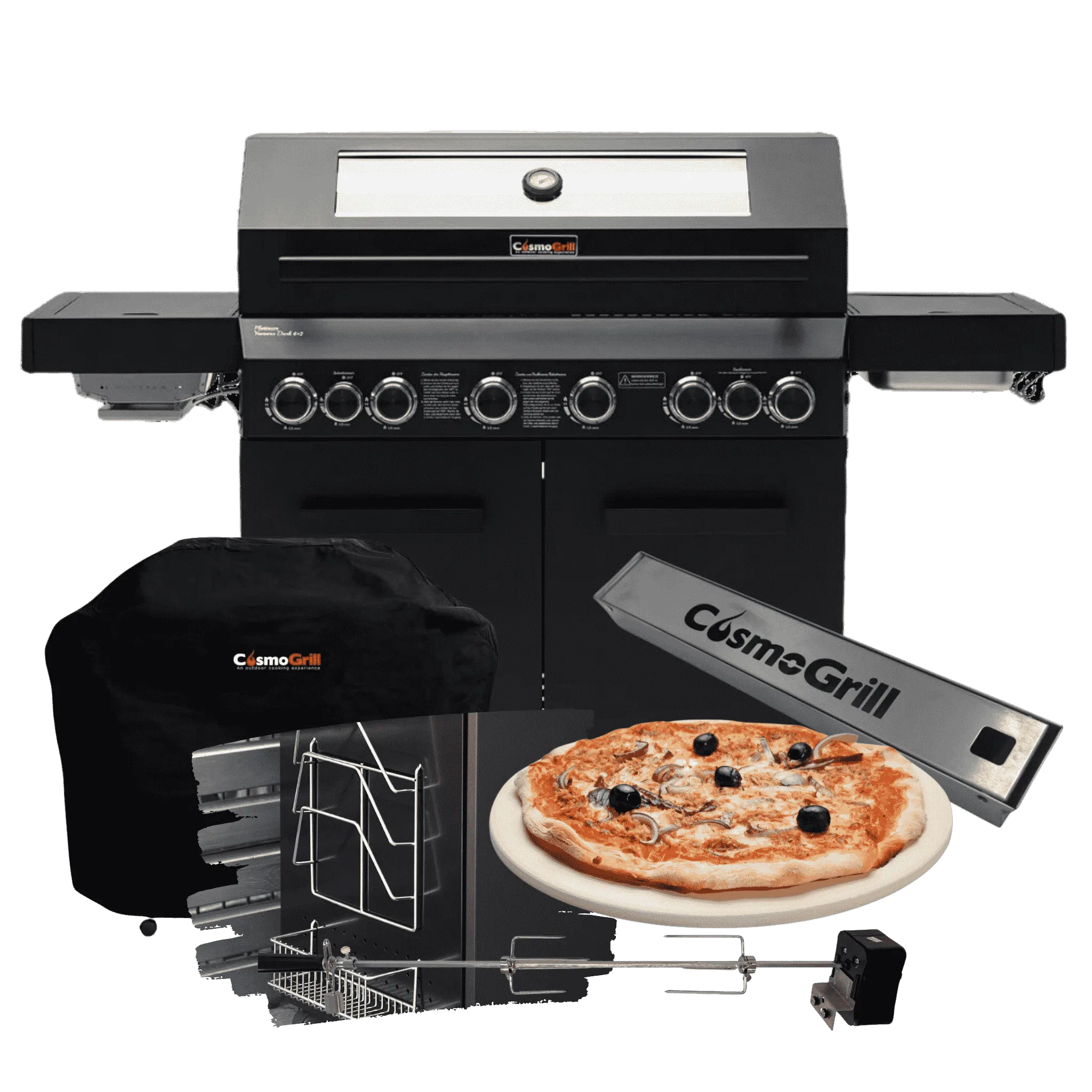 Platinum Yamara Dark 6 2 Gas Barbecue (Ultimate Bundle)