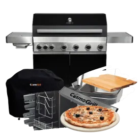 Premium Black 6 1 Gas Barbecue (Advanced Bundle)
