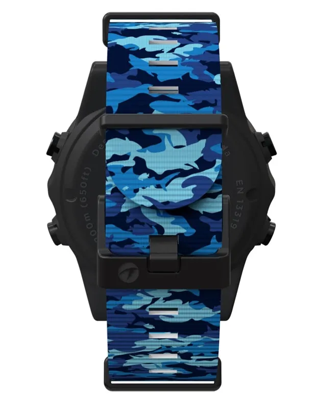 Shearwater Teric Strap Kit - Nylon Blue Camo Long
