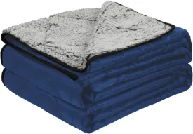Solaris Waterproof Sherpa Outdoor Blanket, 60 x 80 Insulated Oxford, Packable for Stadium Camping & Cold Weather, Ideal for Soccer Moms, Pets, Picnics, Concerts