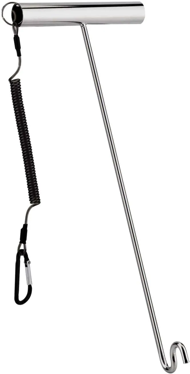 Stainless Steel Fishing Hook RemoverDehooker Tool,Push/Pull Hook RemoverAnti-Lost Saltwater Dehooker Tool Shark Hook Remover.(13")