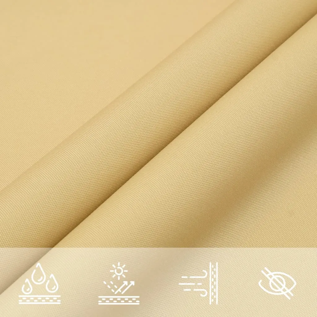 Sun Shade Sail Sand 3x4x5 m 100% Polyester Oxford