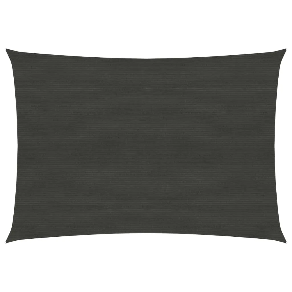 Sunshade Sail 160 g/m² Anthracite 2.5x3.5 m HDPE