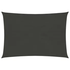 Sunshade Sail 160 g/m² Anthracite 2.5x3.5 m HDPE