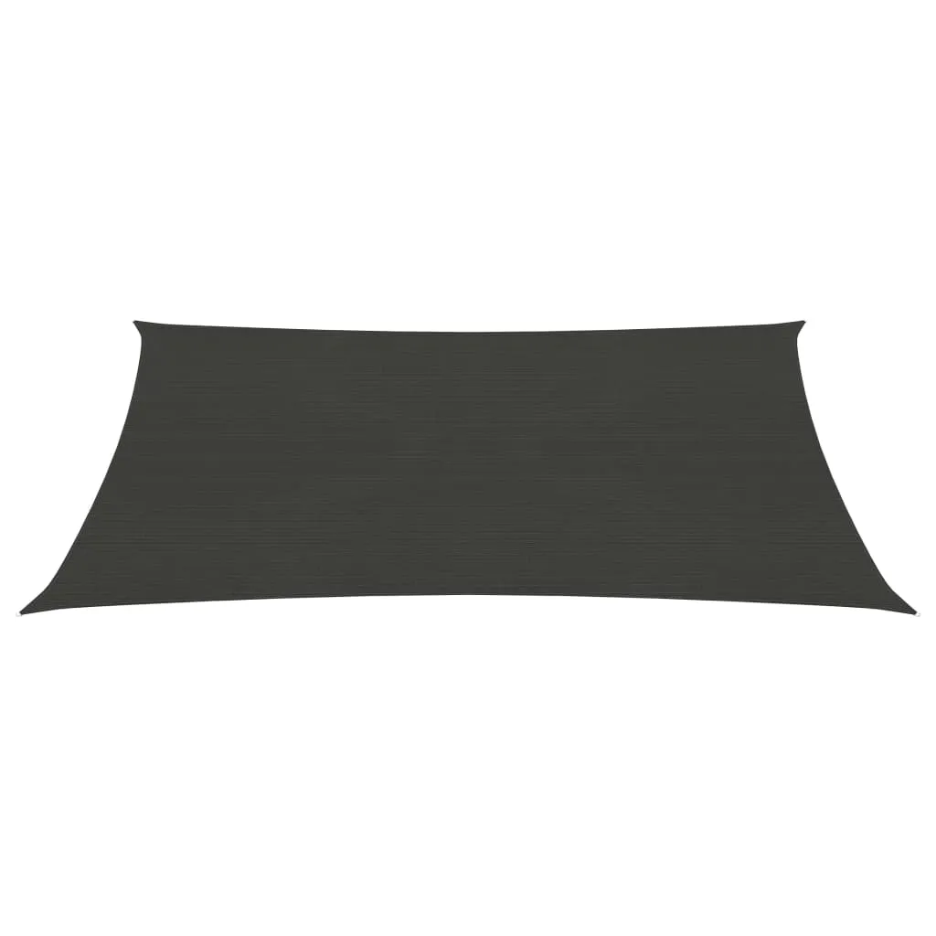Sunshade Sail 160 g/m² Anthracite 2.5x3.5 m HDPE
