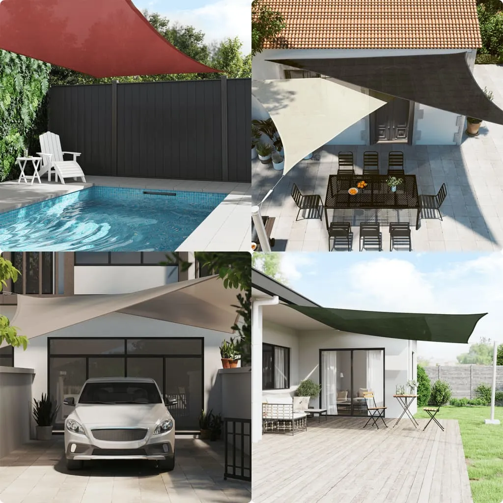 Sunshade Sail 160 g/m² Anthracite 2x3 m HDPE