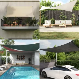 Sunshade Sail 160 g/m² Anthracite 2x3 m HDPE