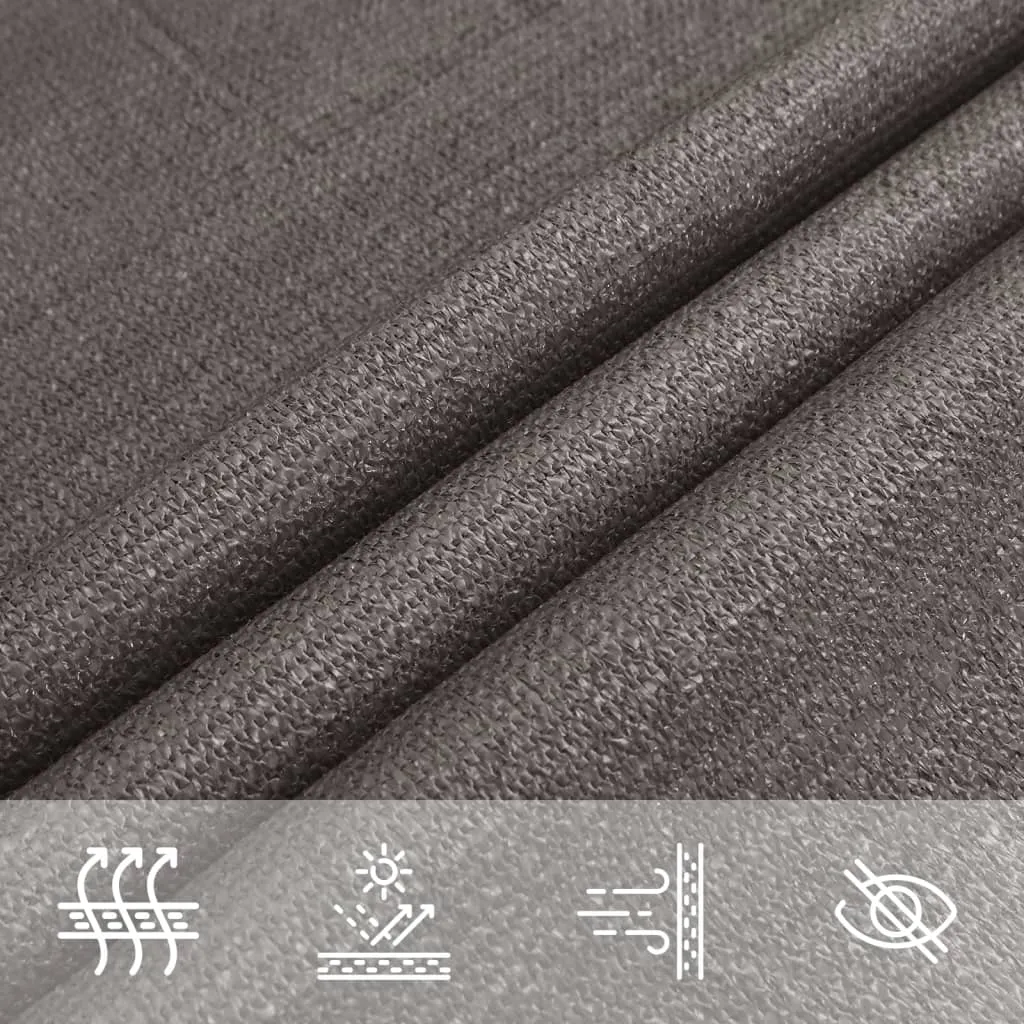 Sunshade Sail 160 g/m² Anthracite 2x3 m HDPE