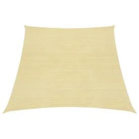 Sunshade Sail 160 g/m² Beige 3/4x3 m HDPE