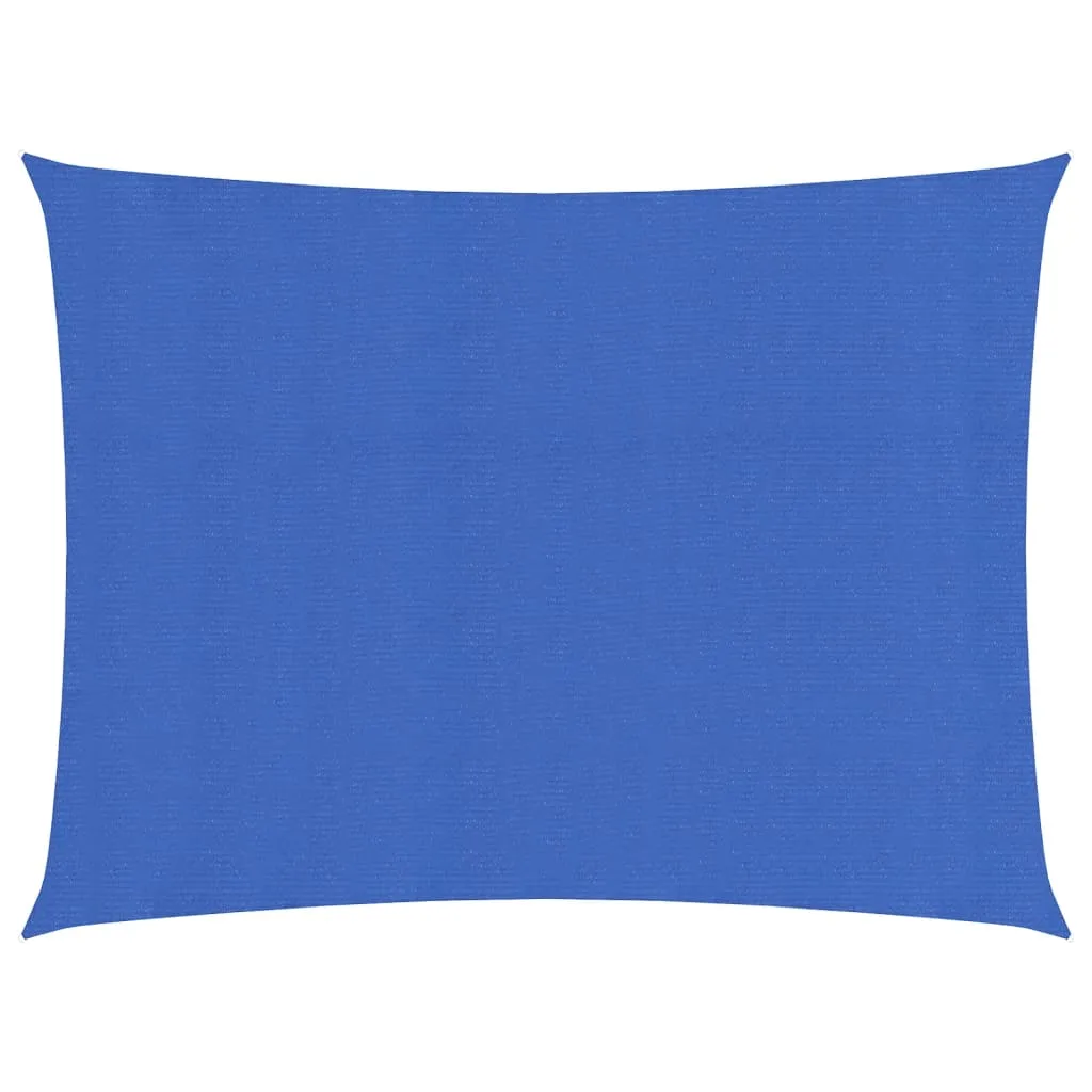 Sunshade Sail 160 g/m² Blue 2.5x3.5 m HDPE